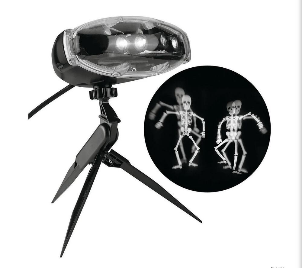Lightshow Projection Flutter Fright Reaper Skeletons Halloween Decoration